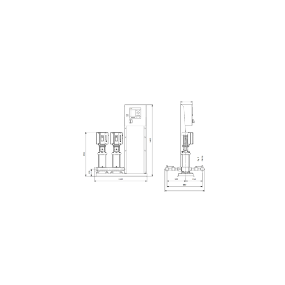 Grundfos Hydro MPC E 2 CRIE 5 9 Twin Pump Booster Set Complete Pump