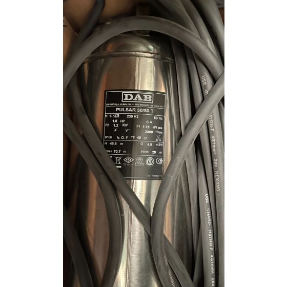 DAB PULSAR 50/80 T-NA 3x 230 V 5" Submersible Pump *Clearance*