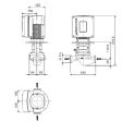 Grundfos TPE 25-80/2-A-O-A-BQQE Variable Speed Single Stage In-Line Pump