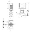 Grundfos TPE 40-50/2-A-F-A-BQQE Variable Speed Single Stage In-Line Pump